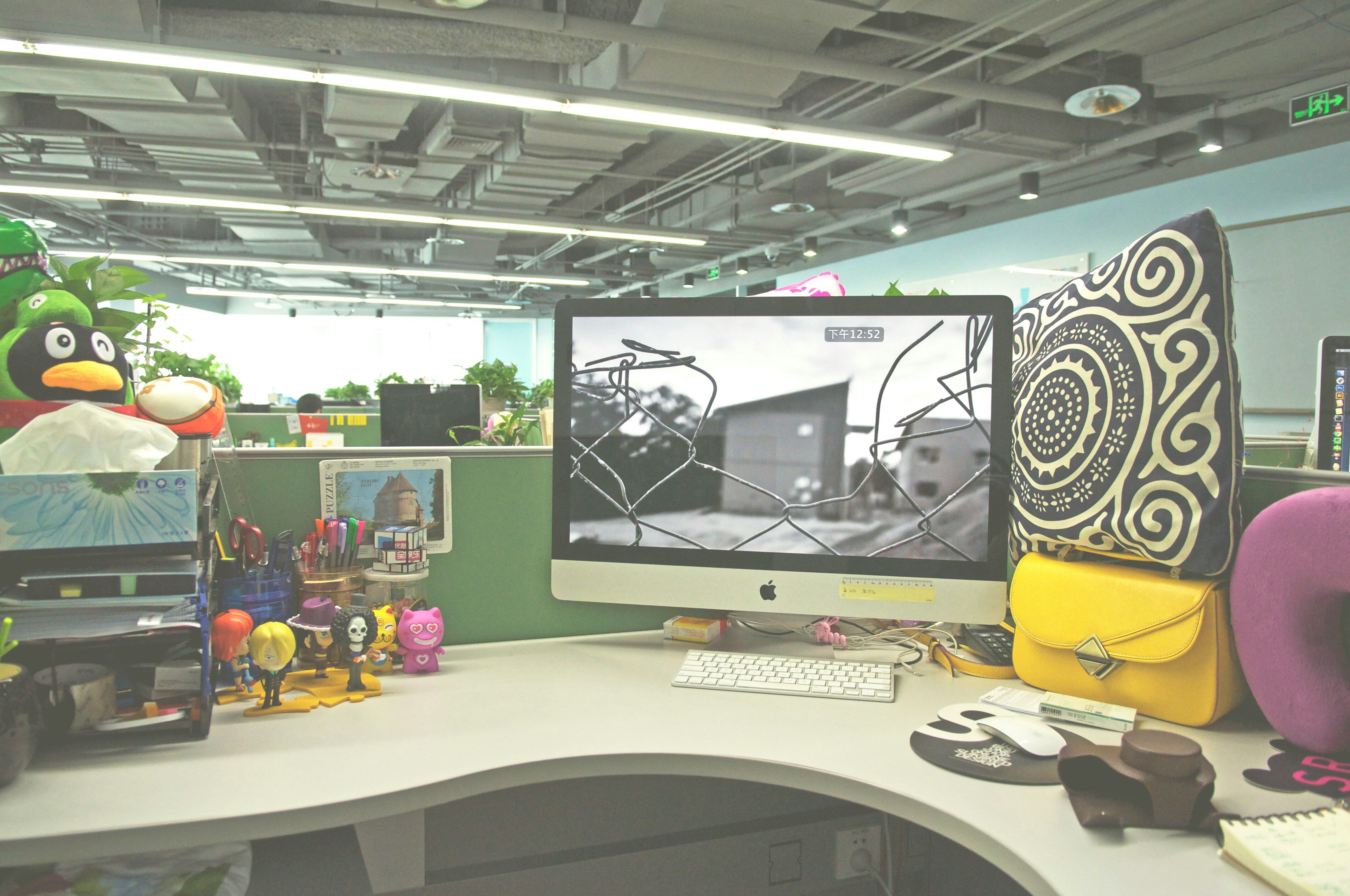 Interior of a modern Security Operations Center with monitoring screens