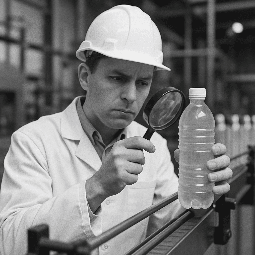 Visual inspection process in action