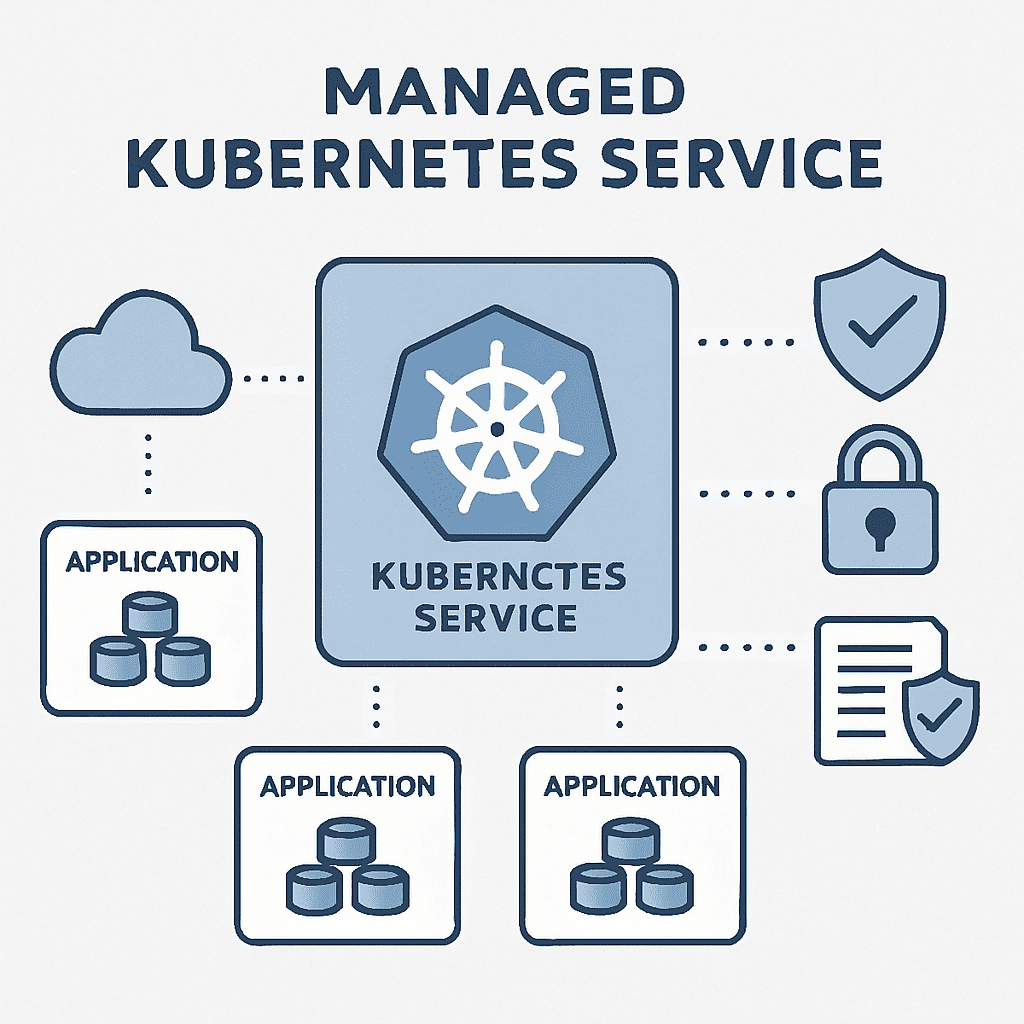 Illustration of a Managed Kubernetes Service with Security Features