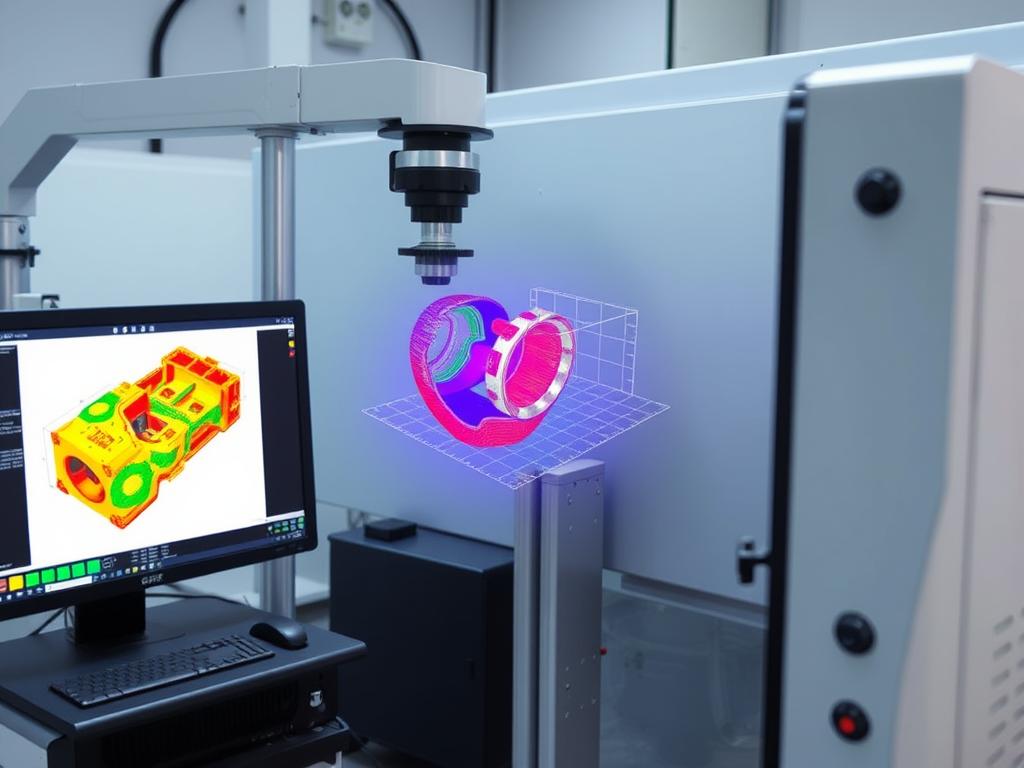 3D-avbildningssystem som skanner deler med kompleks geometri for omfattende visuell inspeksjon
