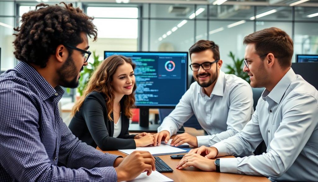 Opsio DevSecOps consulting team working with clients