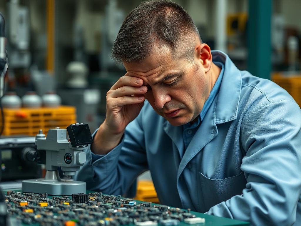 Kvalitetsinspektører opplever utmattelse under langvarig visuell inspeksjon