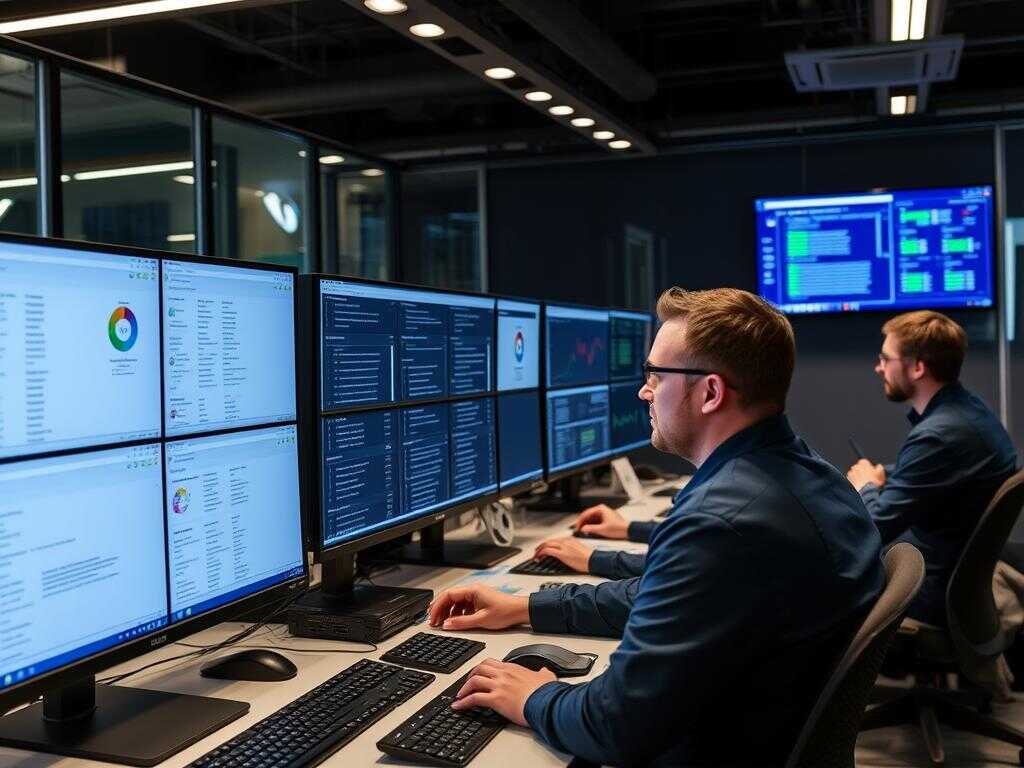 Sichere Cloud-Architektur für Finanzdienstleistungen wird von Opsio-Ingenieuren implementiert