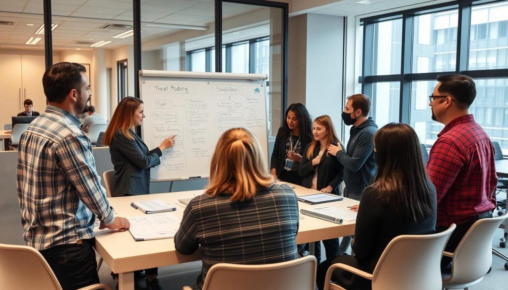 Threat modeling workshop with security and development teams