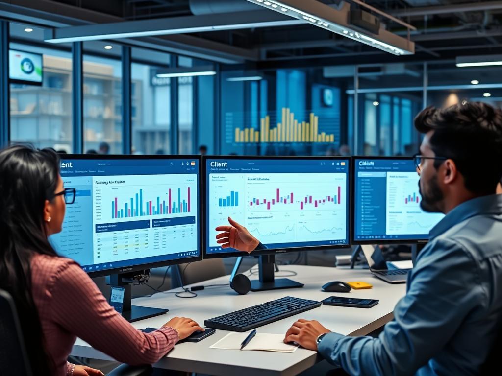 Client management team at an Indian MSP using Opsio's multi-tenant dashboard