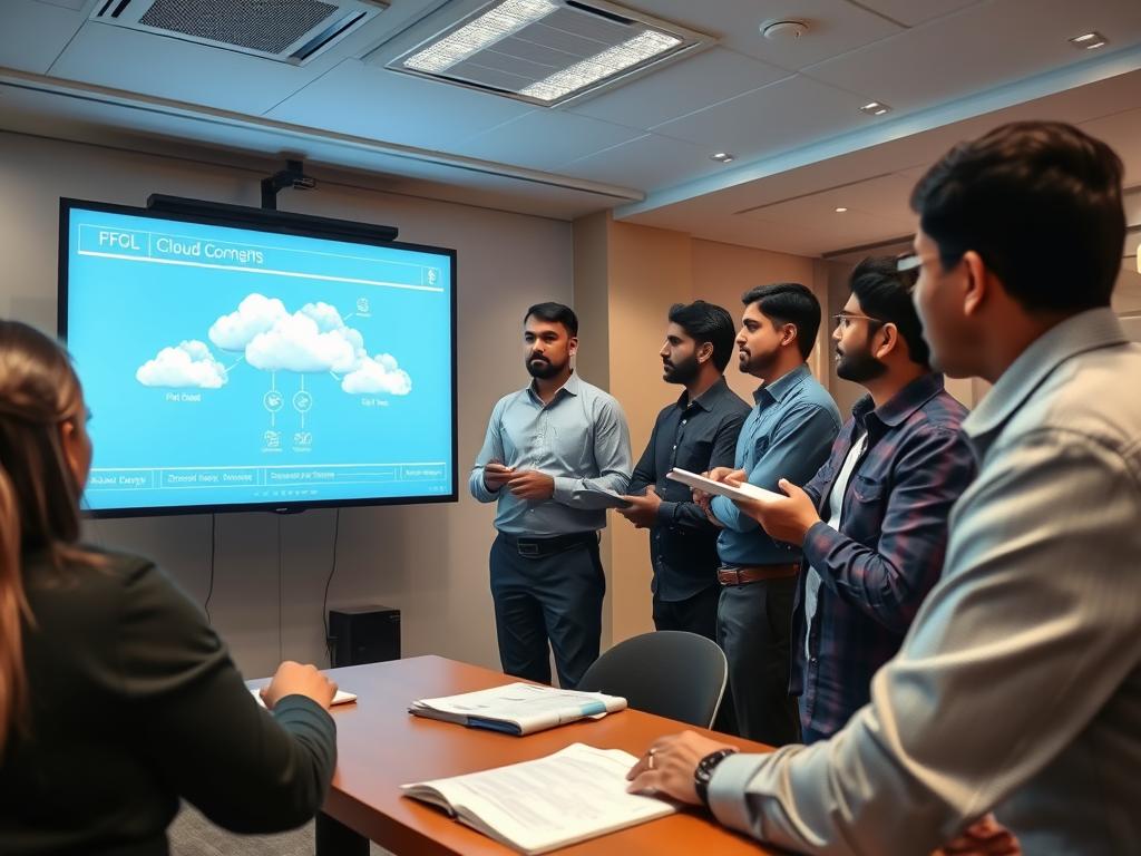 Indian IT professionals participating in technical training to address expertise gaps