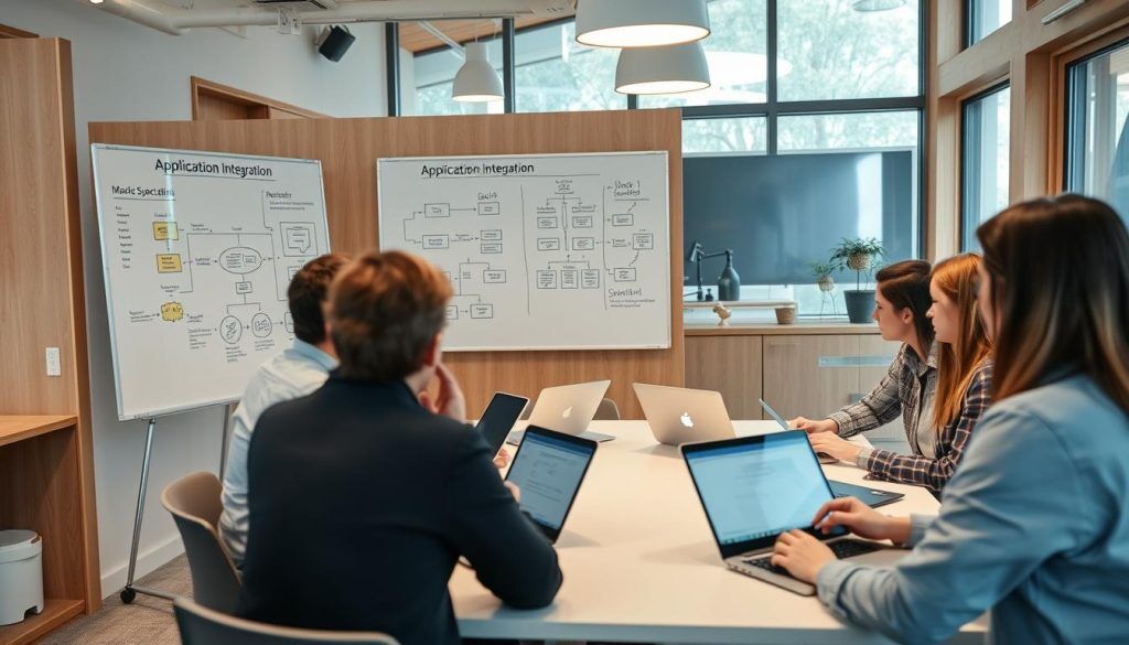 Utvecklingsteam från IT företag Karlstad arbetar med applikationsintegration