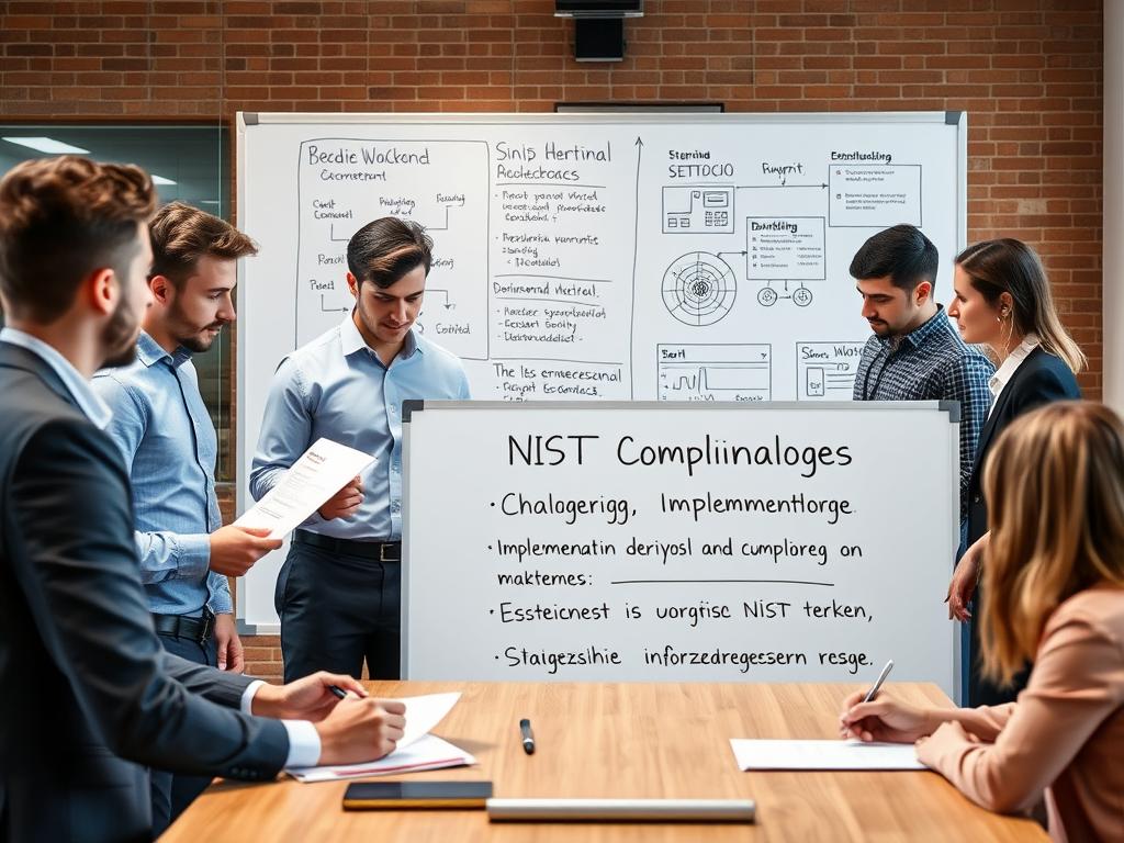 Team som arbetar med att lösa utmaningar kring NIST efterlevnad