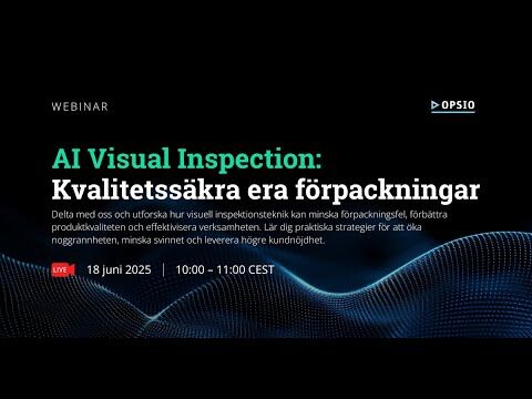 AI Visual Inspection: Kvalitetssäkra era förpackningar