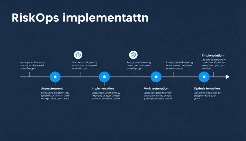 Step-by-step RiskOps implementation roadmap with milestone markers