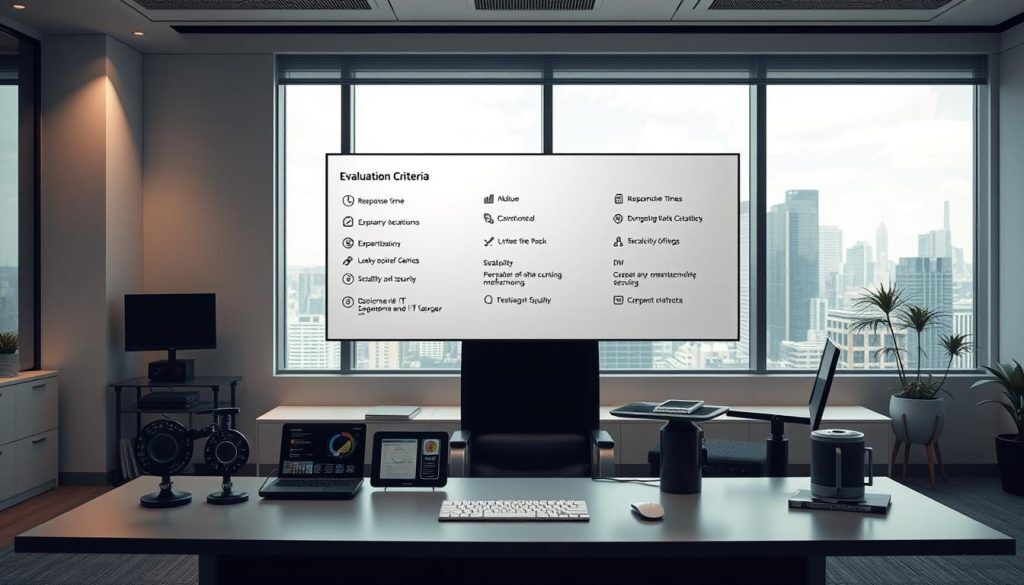 IT support company evaluation criteria