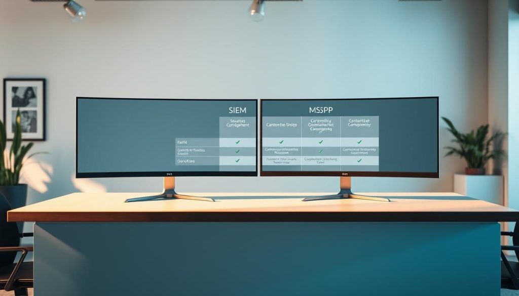 SIEM MSSP comparison table