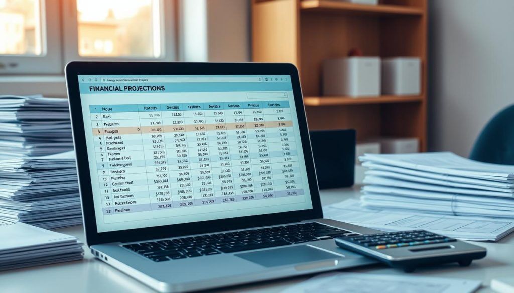 step by step financial projections