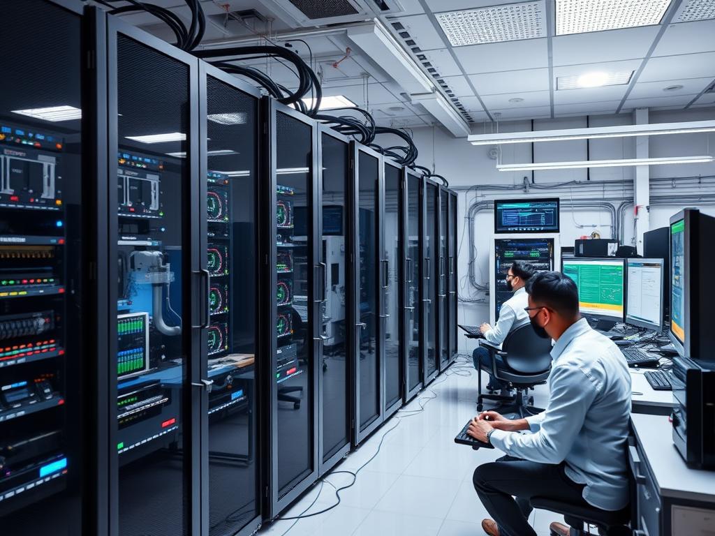 AI research and development lab in Bangalore with advanced computing infrastructure