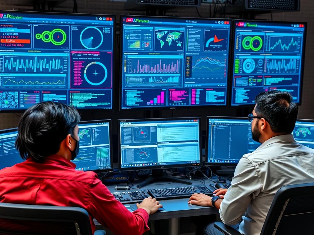 AI support and maintenance team monitoring systems