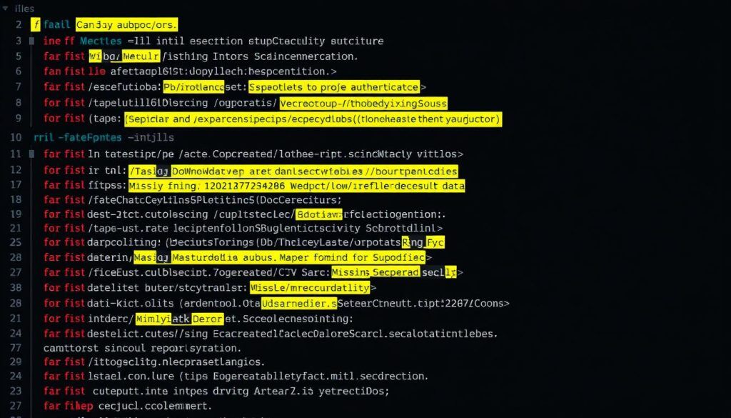 API-dokumentation med markerade säkerhetsbrister som hittas vid penetrationstest