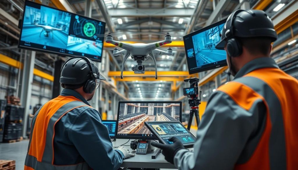 Advanced remote visual inspection technology being used in industrial setting Advanced remote visual inspection technology being used in industrial setting