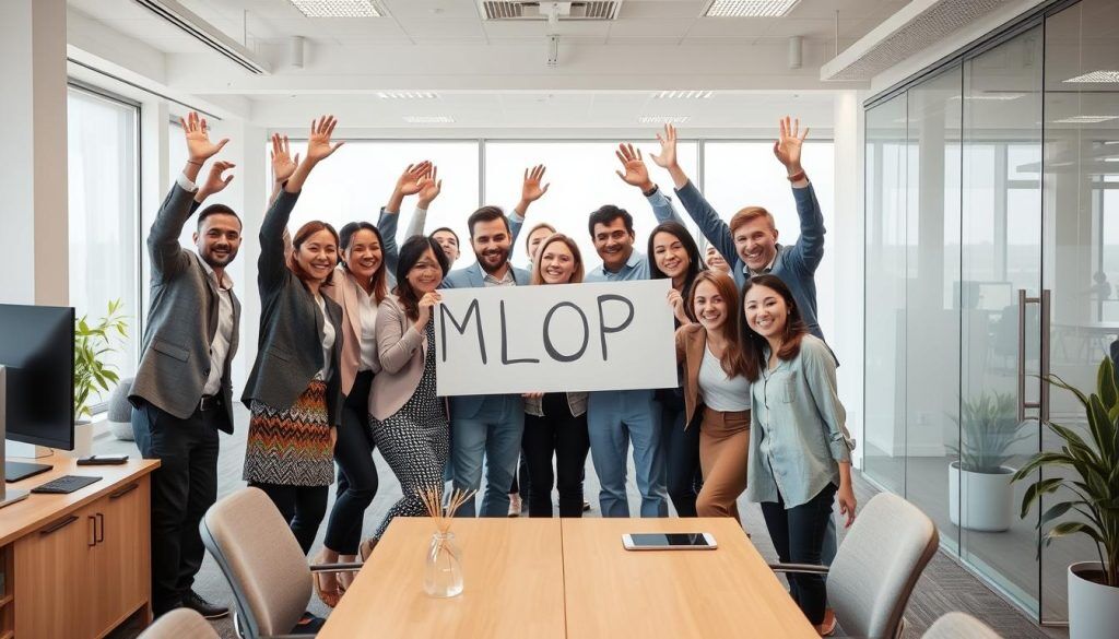 Framgångsrikt MLOps-team i kontorsmiljö