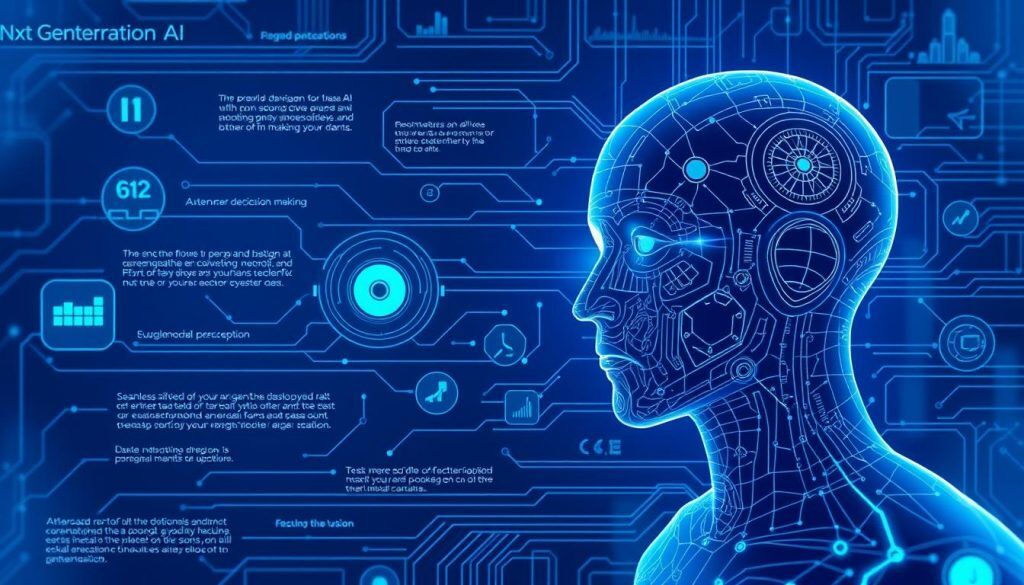 Future trends in AI agents showing advanced autonomous systems and emerging technologies