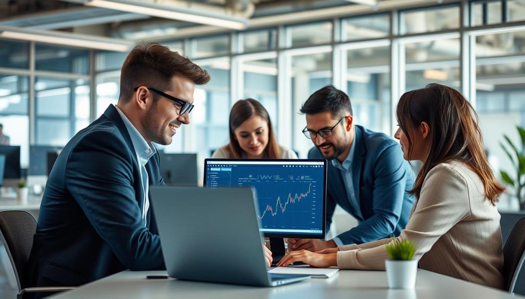 IT-team som implementerar applikationsövervakning i kontorsmiljö IT-team som implementerar applikationsövervakning i kontorsmiljö