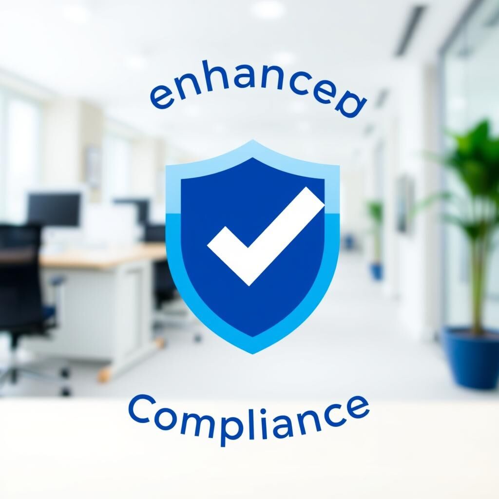 Ikon som representerer bedre sikkerhet og compliance