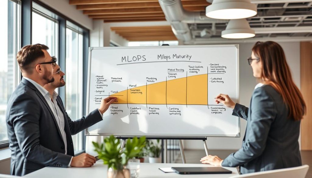 MLOps mognadsnivåer från manuell till automatiserad