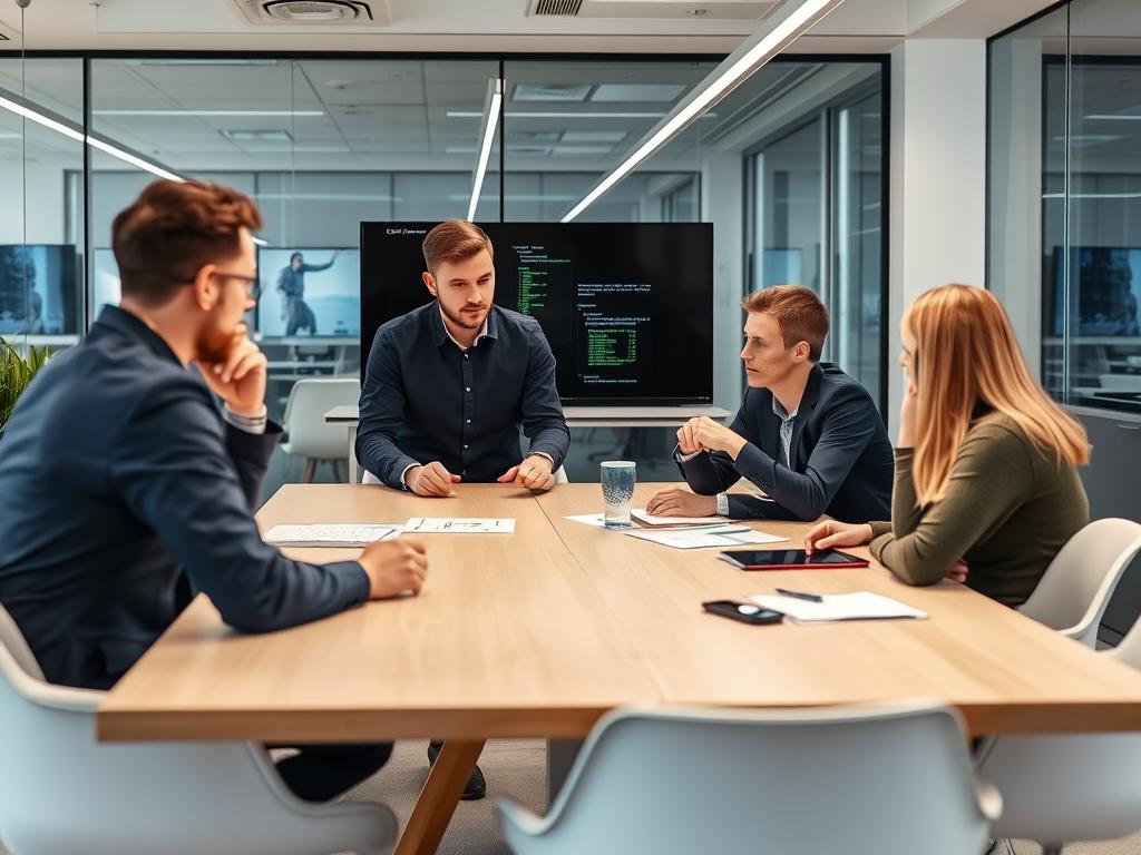 Opsio SysOps-team i diskussion om driftoptimering Opsio SysOps-team i diskussion om driftoptimering