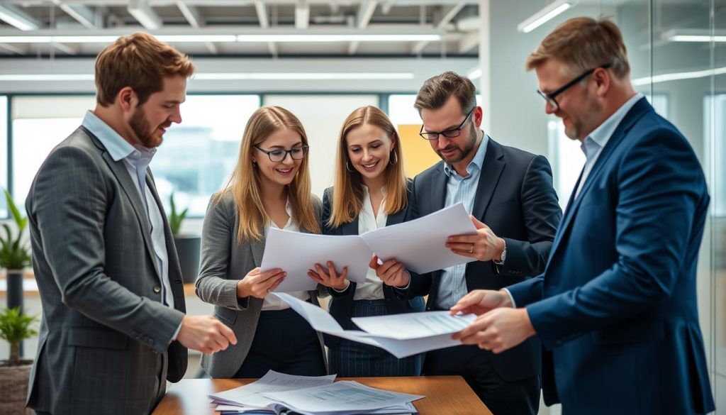 Profesjonelle som arbeider med å løse utfordringer knyttet til FinOps kostnadsstyring skyen Profesjonelle som arbeider med å løse utfordringer knyttet til FinOps kostnadsstyring skyen