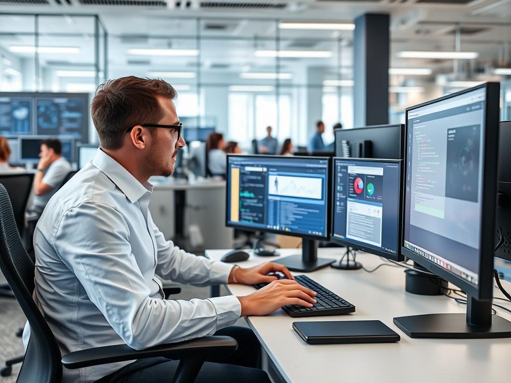 Säkerhetsspecialist som utför dynamisk analys för DevSecOps implementering