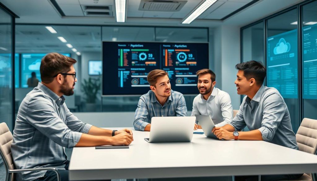 Team som arbetar med GitOps för molninfrastruktur