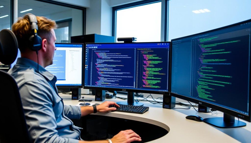 Utvikler som arbeider med Infrastructure as Code for Azure-miljø