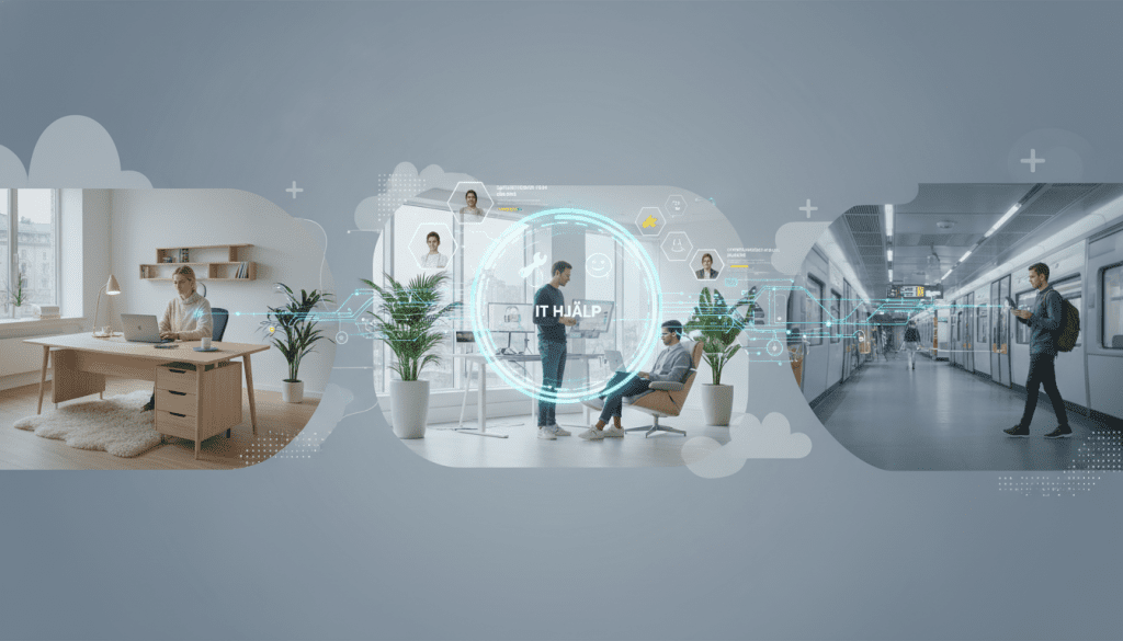 IT Helpdesk för distribuerade arbetsplatser med fjärrarbete och flera kontor