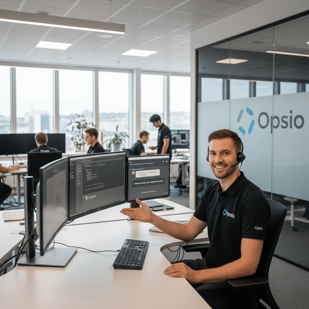 IT-support från Opsio: tydlig, snabb och ansvarstagande