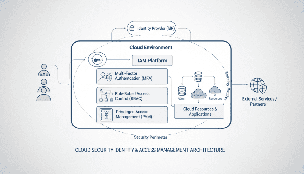 Identity and access management architecture for cloud security provider selection