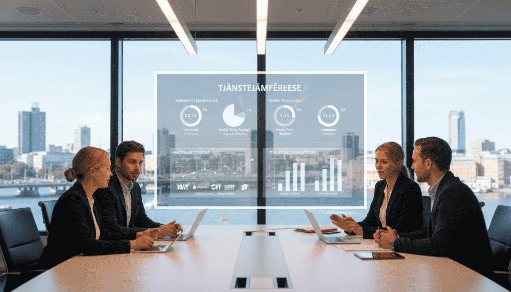 Jämförelse av leverantörer av managed services och IT-support
