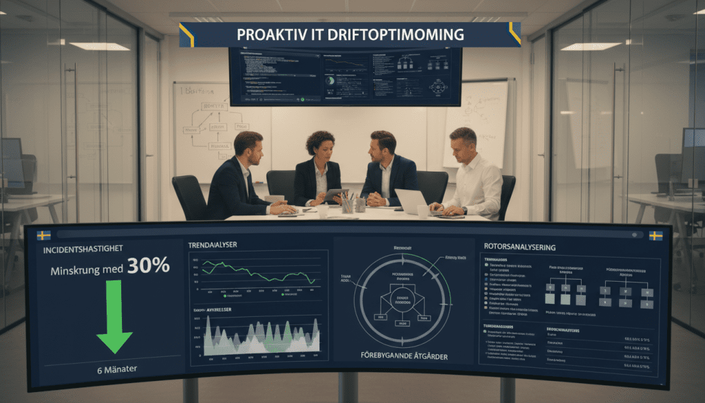 Proaktiv IT-support som identifierar rotorsaker och förbättrar rutiner