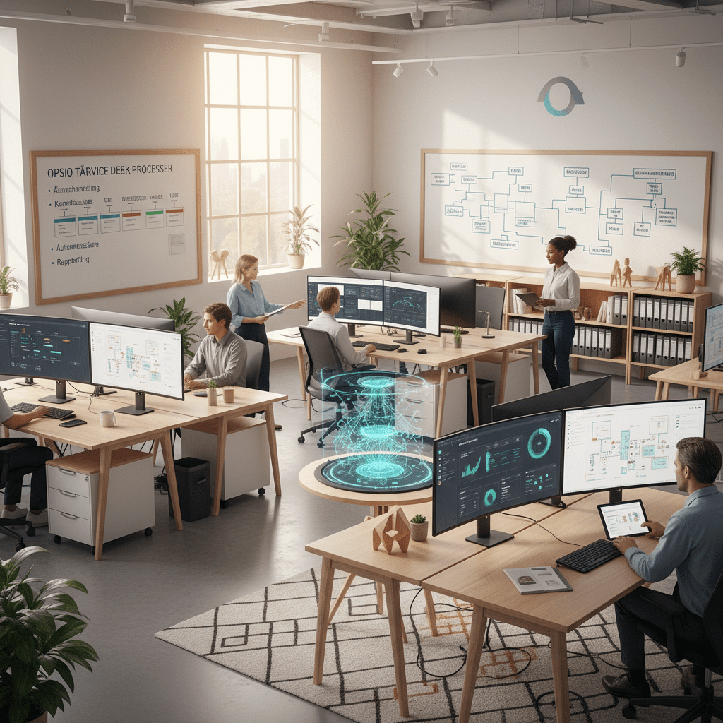 Service Desk från Opsio: struktur och kontroll för IT-miljön