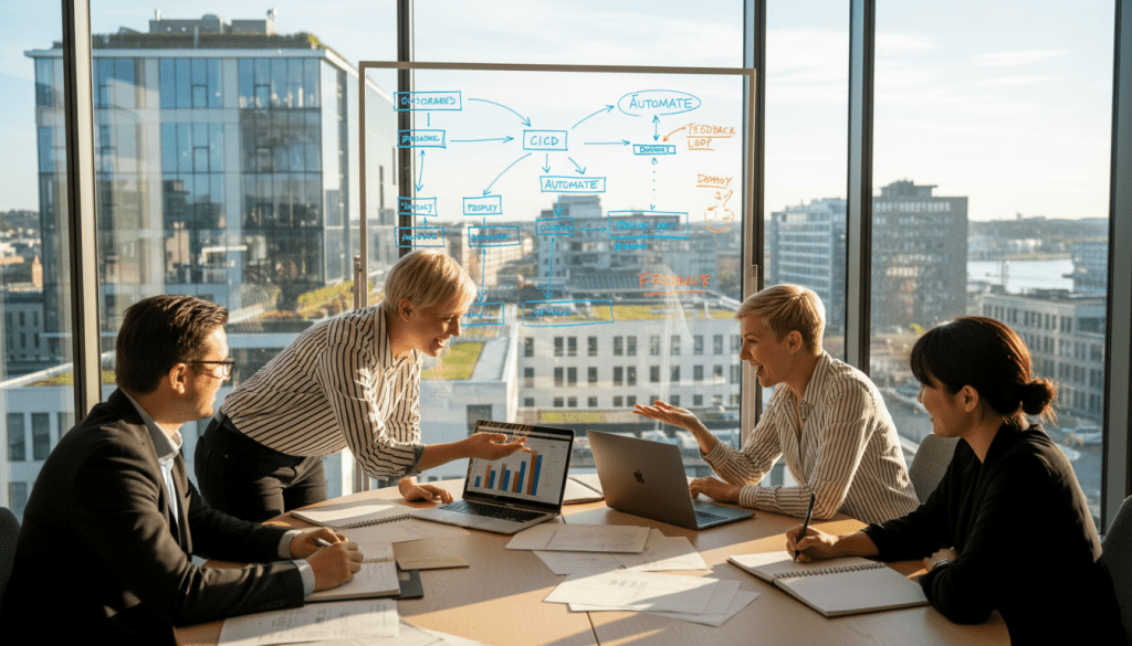 agil DevOps roller och samarbete i team