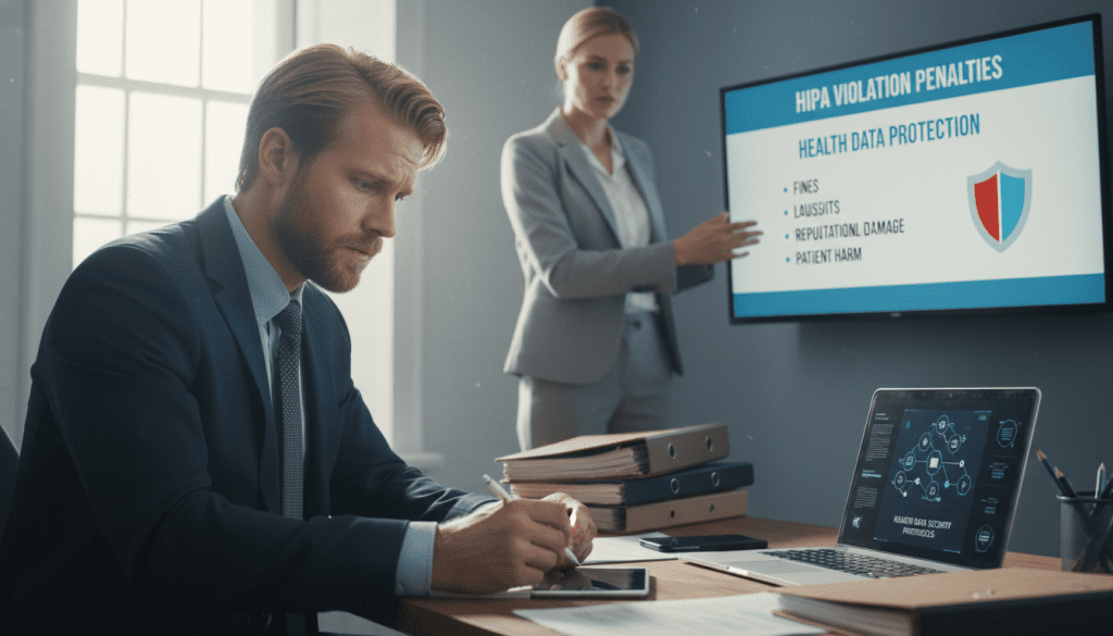 böter för HIPAA-brott och hälsodataskydd konsekvenser