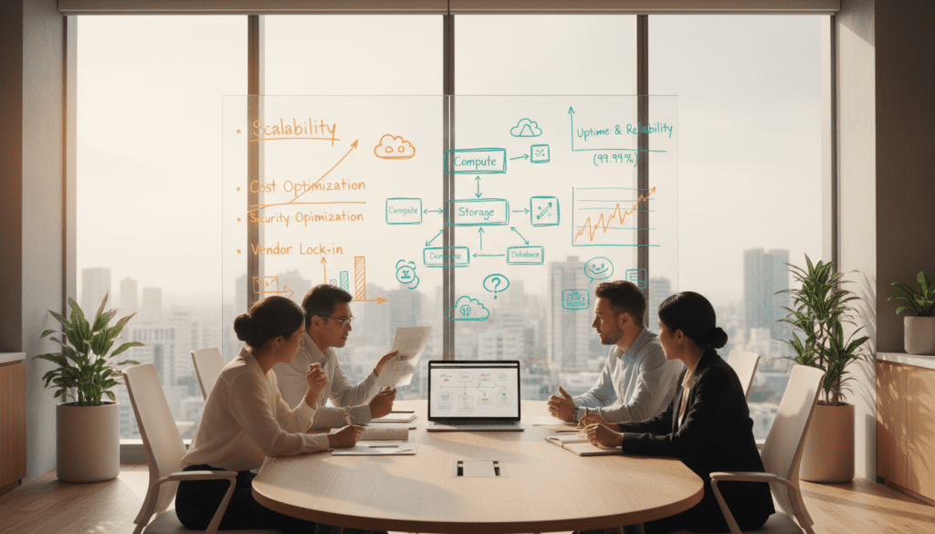 cloud provider selection factors and scalability requirements