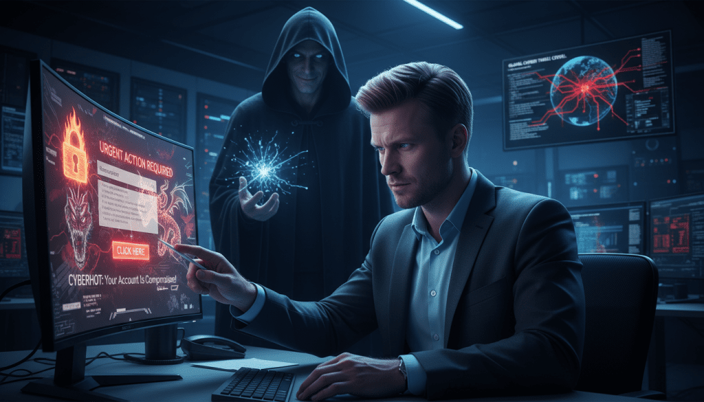 cyberhot och phishing-attacker