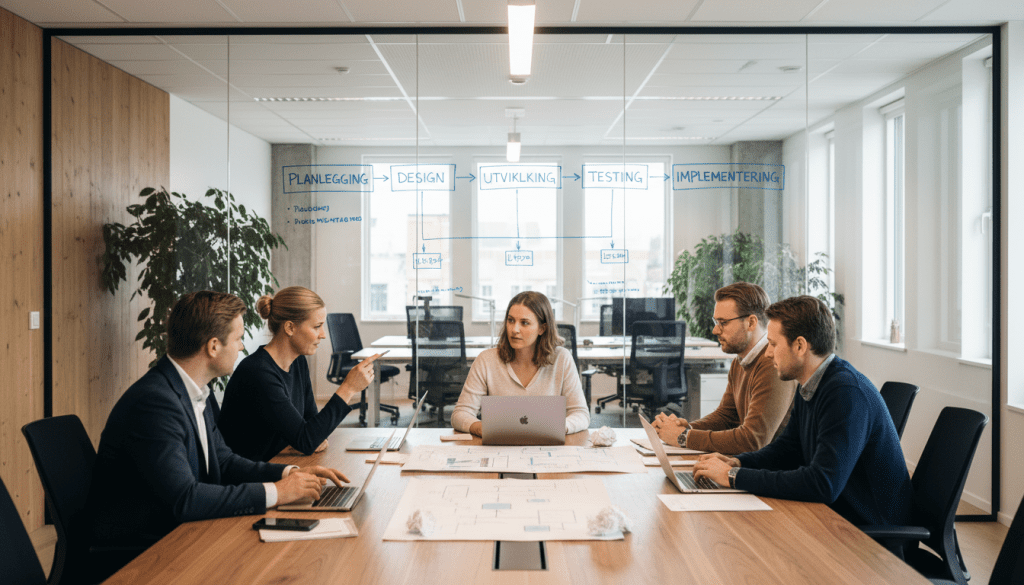 systemarkitektur og utviklingsprosess faser